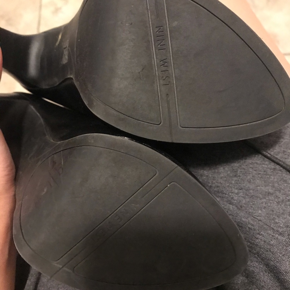 Nine West sizzle lace up oxford heels booties 8 - Picture 6 of 7